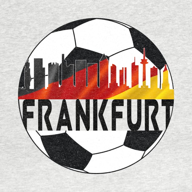 Distressed Grunge Frankfurt Germany football soccer by Rocky Ro Designs